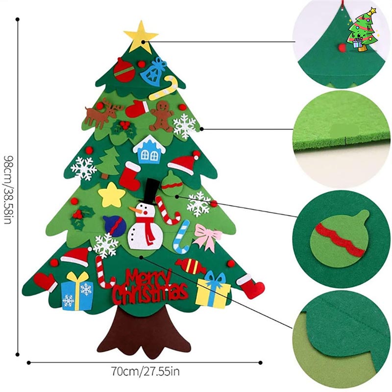 Árvore de Natal de Velcro para Aprendizado e Diversão