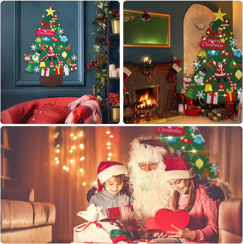 Árvore de Natal de Velcro para Aprendizado e Diversão