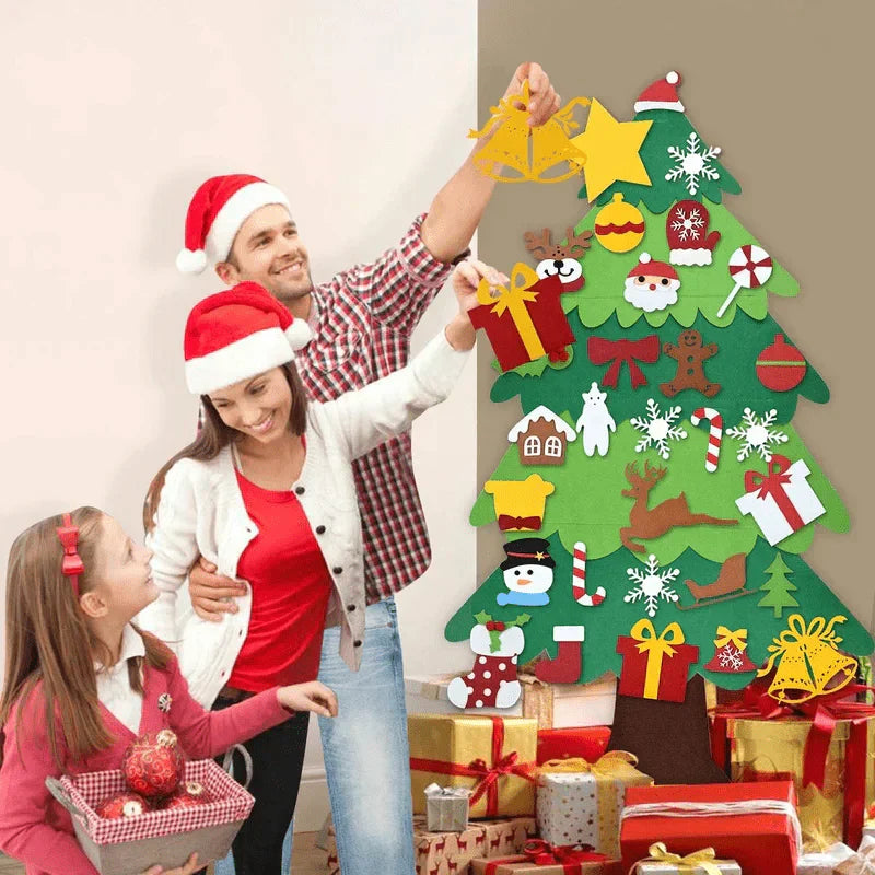 Árvore de Natal de Velcro para Aprendizado e Diversão