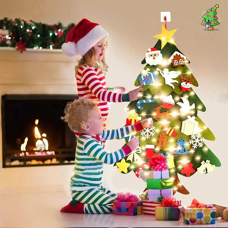 Árvore de Natal de Velcro para Aprendizado e Diversão