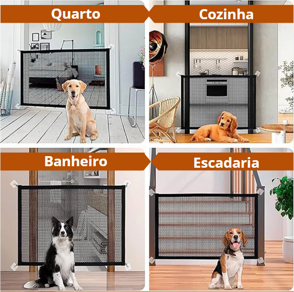 Portão dobrável Portátil para bebê e animais de estimação.