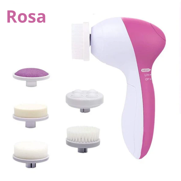 Escova de Limpeza e Esfoliação de Pele Facial 5 em 1 FiveFace