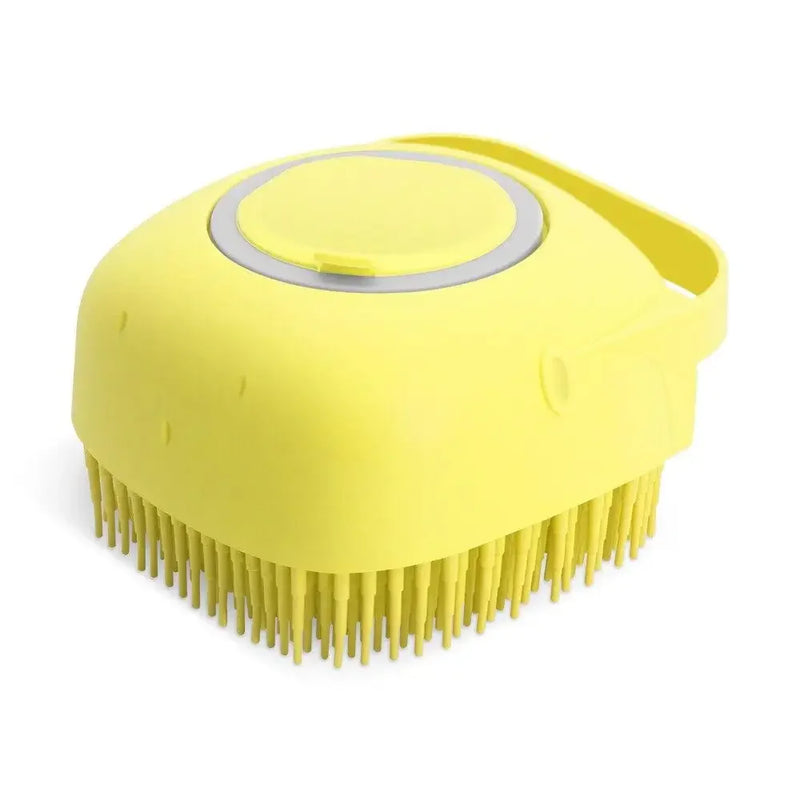 Escova de Banho e Massagem 2 em 1 para Cães e Gatos – 80ml | Silicone Macio e Seguro